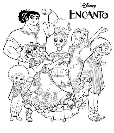 encanto coloring pages